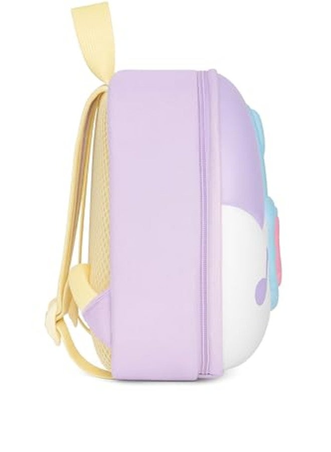Nubby Dotss Kids Musical Theme Mini Backpack with Guitar Design, Yellow Straps, Mesh Back Panel for School, Picnic (purple) - Image 4